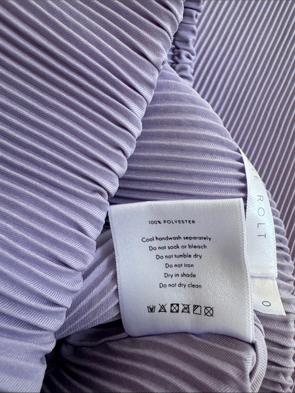 Natalie Rolt Josephine Lilac Pleated Strapless Maxi Dress Size 0 Us 2 Nwot — image 8 of 8